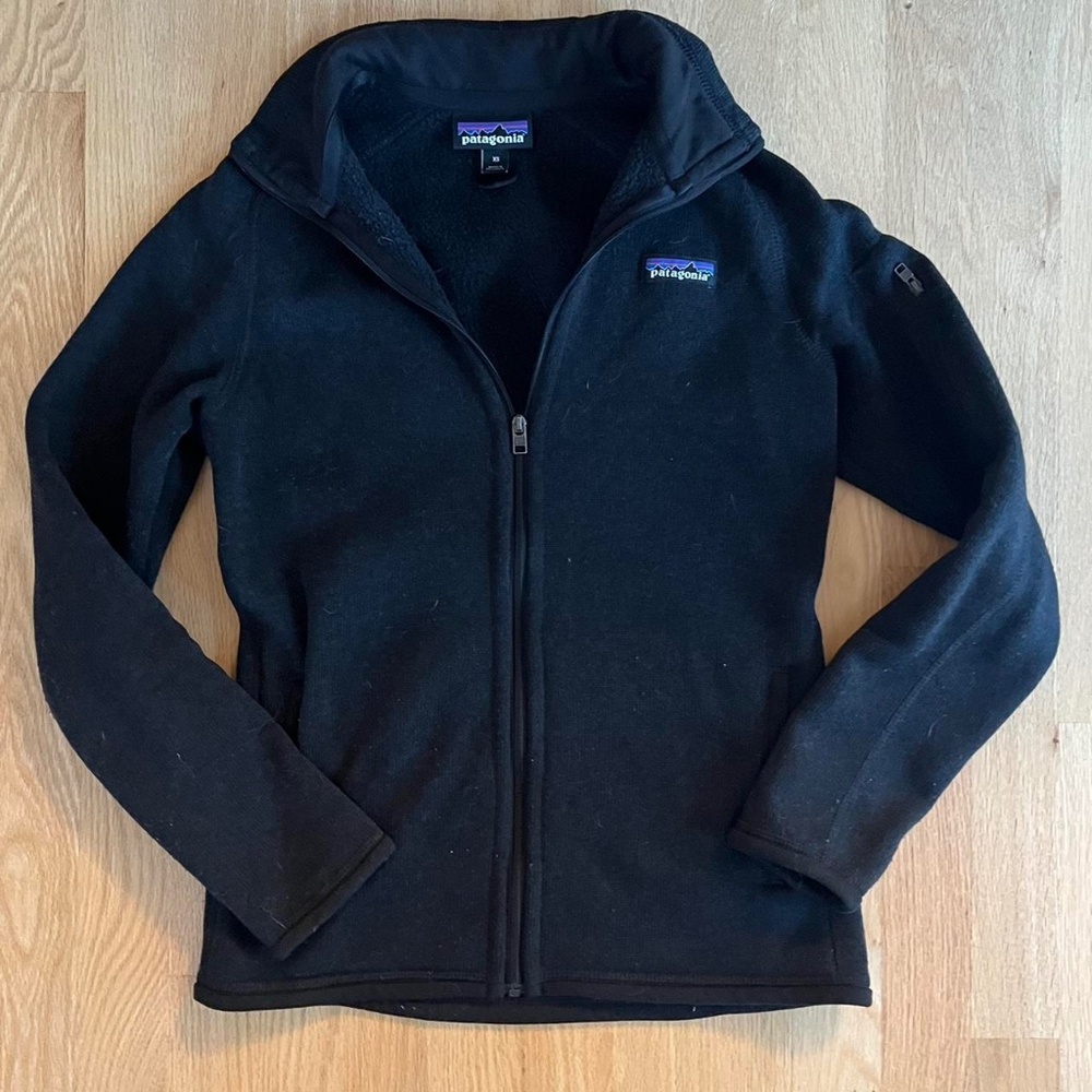 Patagonia black full zip Women's Better Sweater® Fleece Jacket - size XS